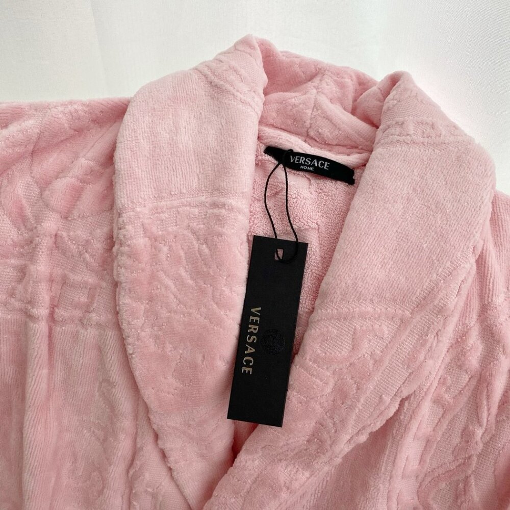 Versace Pink Long Bathrobe - Picture 3 of 7